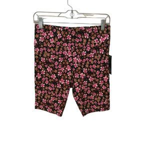 WILD Fable Women Short Size L Black With Multicolor Flower